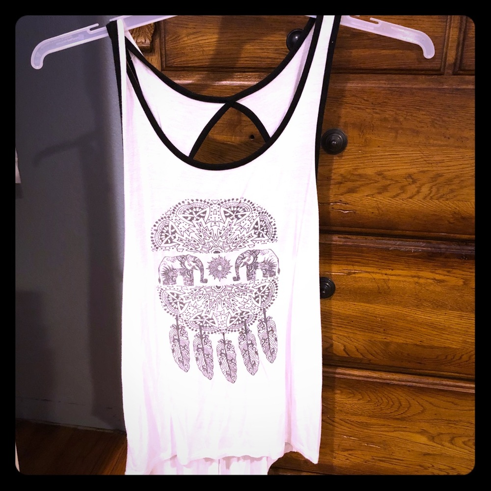 Elephant print tank top